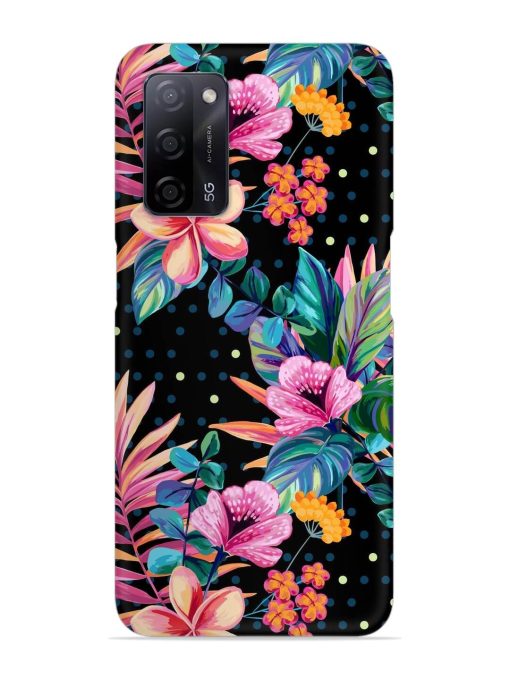 Seamless Floral Pattern Snap Case for Oppo A53S (5G) Zapvi