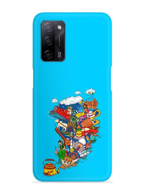 Vector Design Indian Snap Case for Oppo A53S (5G) Zapvi