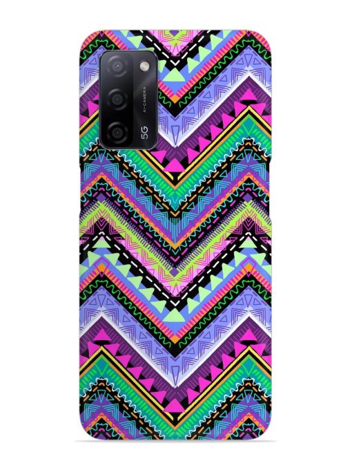 Tribal Aztec Print Snap Case for Oppo A53S (5G)