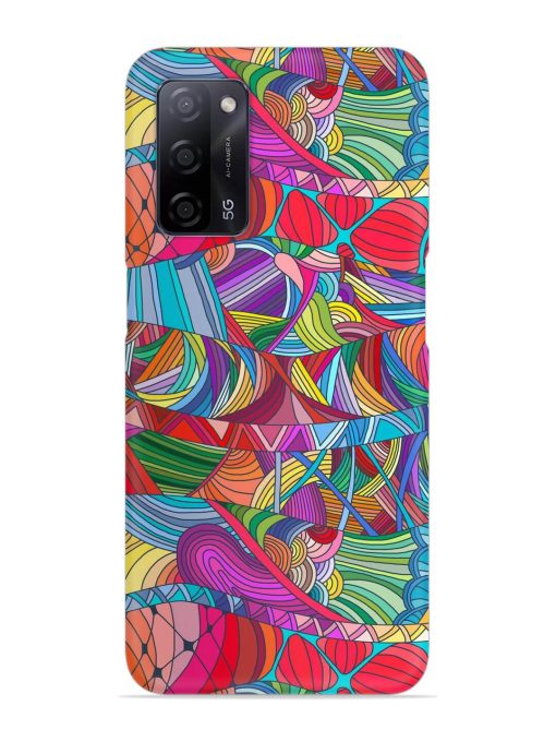 Seamless Patterns Hand Drawn Snap Case for Oppo A53S (5G) Zapvi