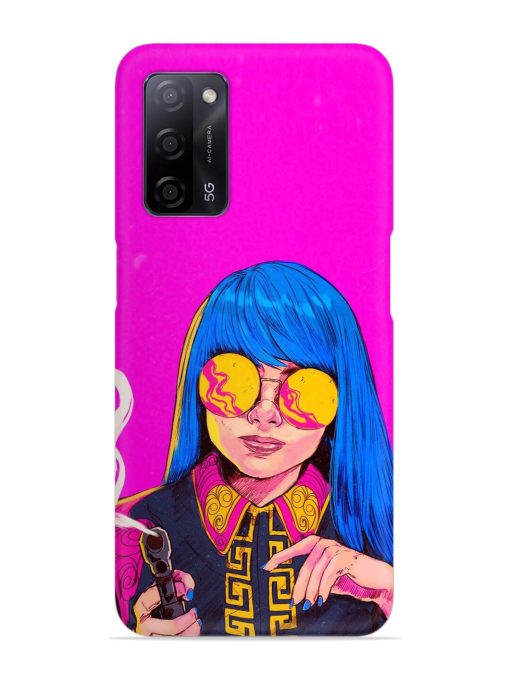 Aesthetic Anime Girl Snap Case for Oppo A53S (5G) Zapvi