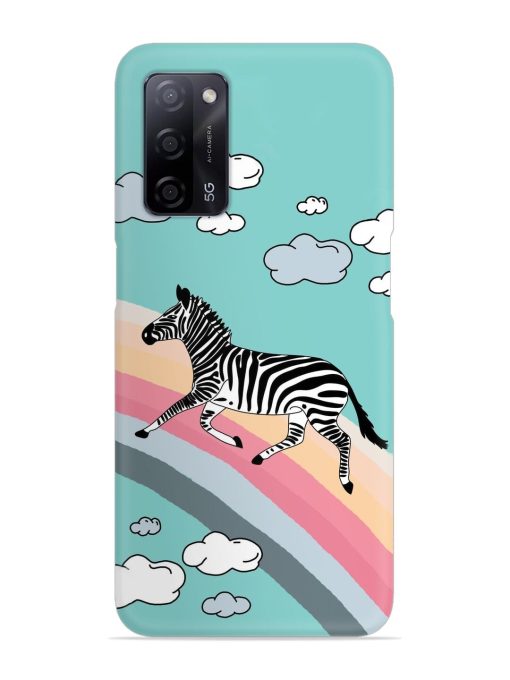 Running Zebra Snap Case for Oppo A53S (5G) Zapvi