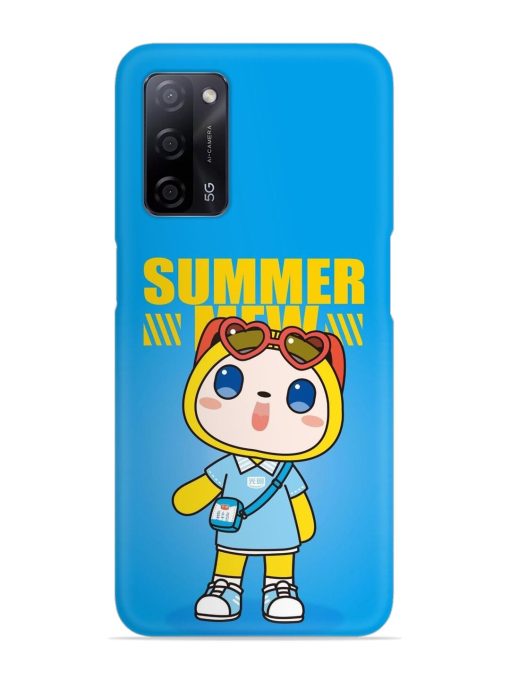 Summer Mew Cartoon Snap Case for Oppo A53S (5G)