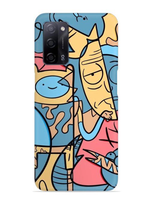 Silly Face Doodle Snap Case for Oppo A53S (5G) Zapvi