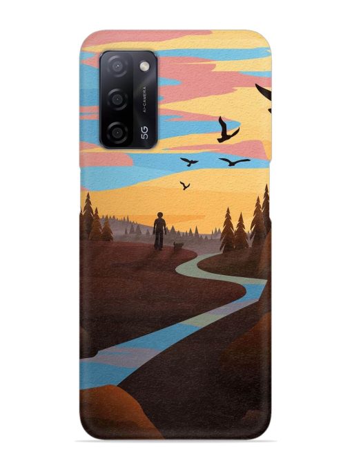 Natural Landscape Art Snap Case for Oppo A53S (5G)