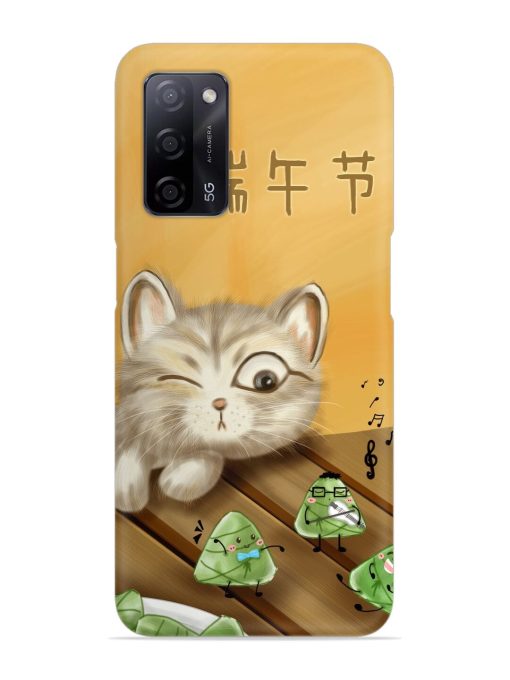 Cat Scorpion Dancing Snap Case for Oppo A53S (5G)