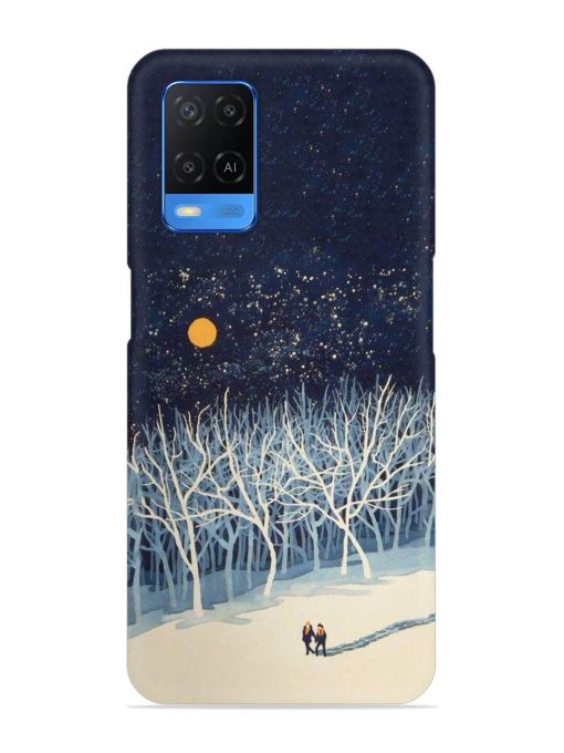 Full Moon Snowshoe Tour Snap Case for Oppo A54 Zapvi