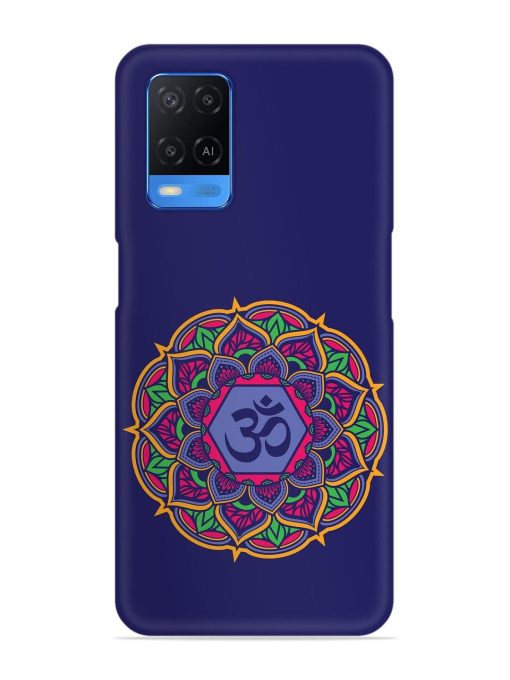 Om Mandala Art Blue Snap Case for Oppo A54