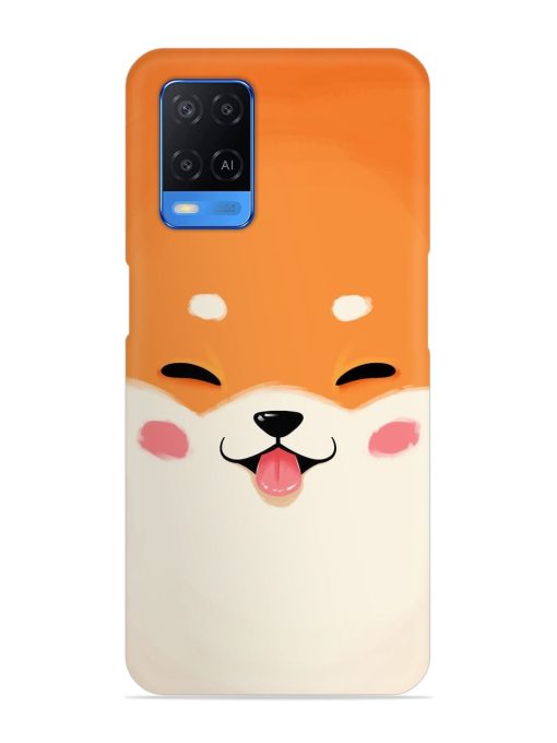 Cute Dog Face Vector Snap Case for Oppo A54