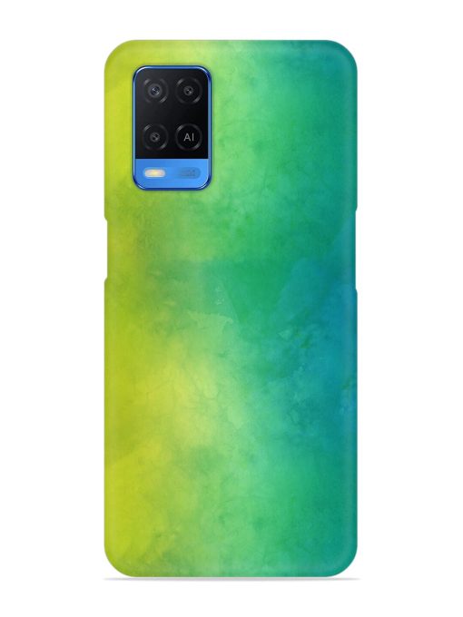 Yellow Green Gradient Snap Case for Oppo A54 Zapvi