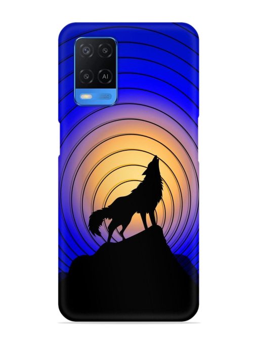 Fox Roaring Design Snap Case for Oppo A54 Zapvi