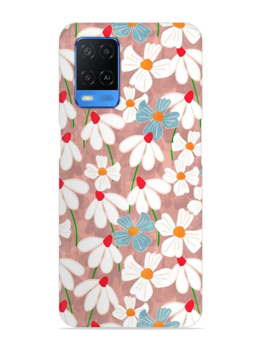 Abstract Petal Flowers Snap Case for Oppo A54