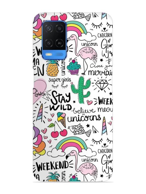 Unicorn Ice Cream Snap Case for Oppo A54