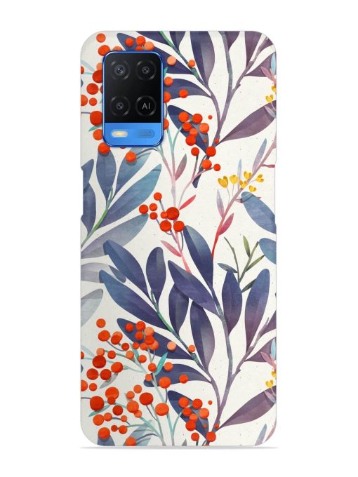 Seamless Floral Pattern Snap Case for Oppo A54