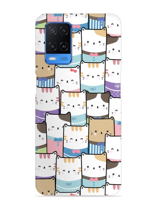 Cute Adorable Cat Snap Case for Oppo A54