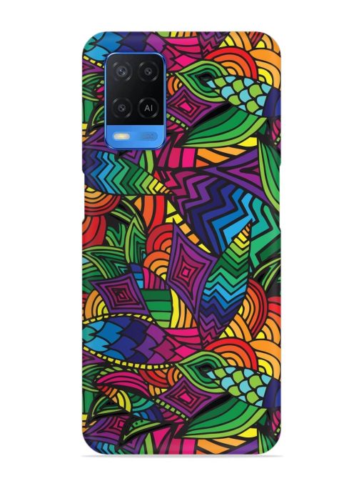 Abstract Multicolor Seamless Snap Case for Oppo A54