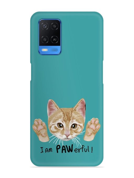 Typography Slogan Cat Snap Case for Oppo A54