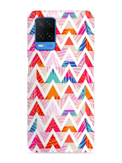 Abstract Triangle Background Snap Case for Oppo A54