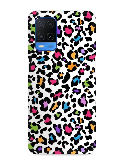 Seamless Leopard Pattern Snap Case for Oppo A54