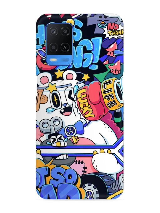 Universal Doodle Snap Case for Oppo A54 Zapvi