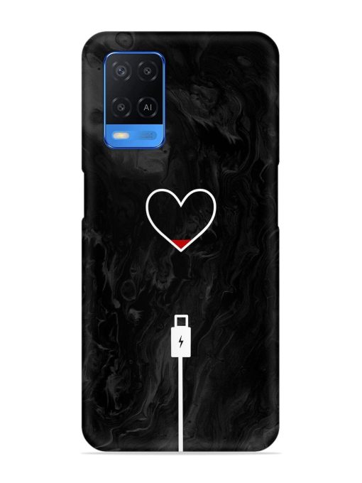 Heart Charging Vector Snap Case for Oppo A54 Zapvi