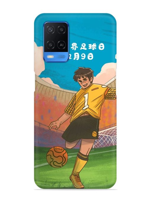 Soccer Kick Snap Case for Oppo A54 Zapvi