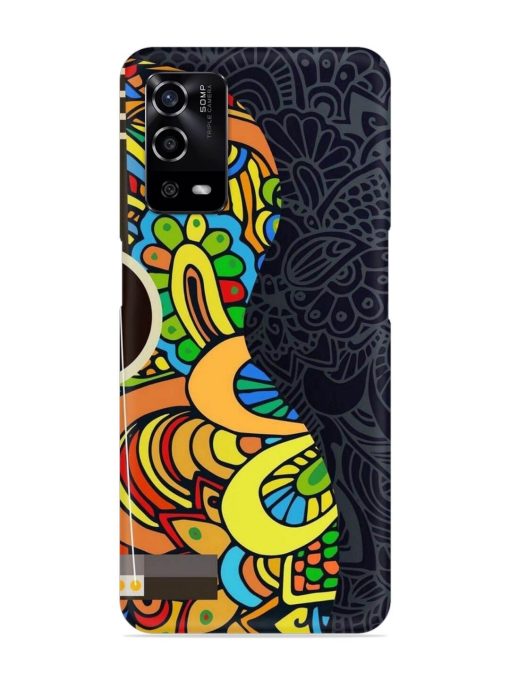 Guitar Vector Art Snap Case for Oppo A55 Zapvi