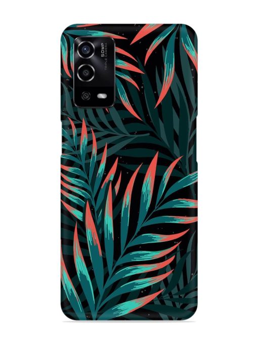 Green Leaf Art Snap Case for Oppo A55 Zapvi