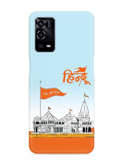 Ram Mandir Hindu Snap Case for Oppo A55 Zapvi