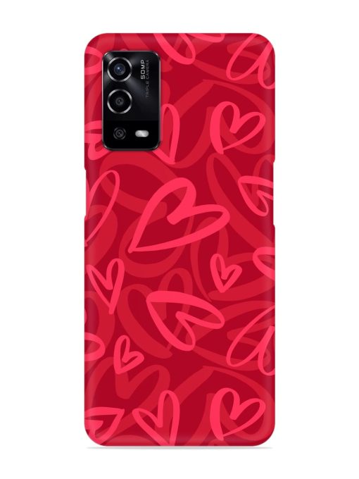 Seamless Romantic Pattern Snap Case for Oppo A55