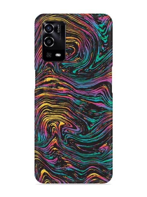 Abstract Liquid Colors Snap Case for Oppo A55 Zapvi