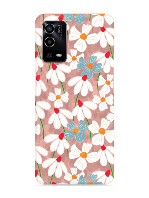 Abstract Petal Flowers Snap Case for Oppo A55 Zapvi