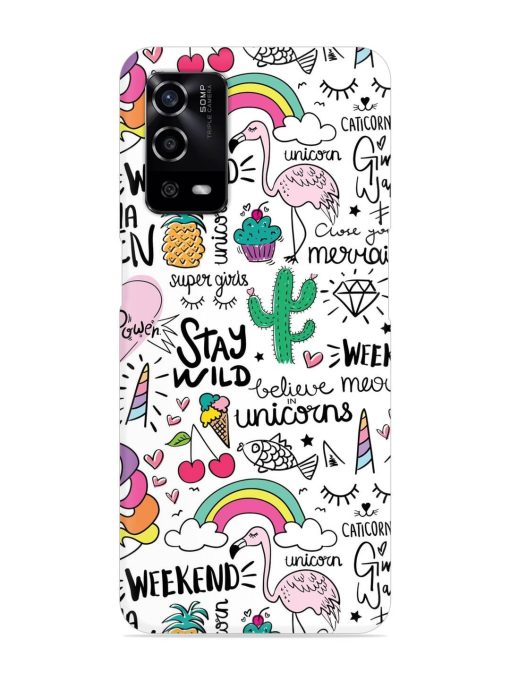 Unicorn Ice Cream Snap Case for Oppo A55