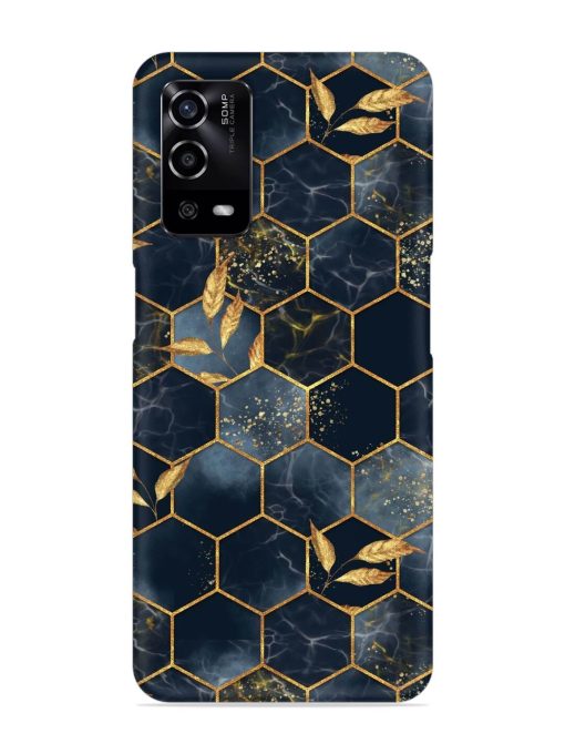 Marble Hexagon Seamless Snap Case for Oppo A55 Zapvi