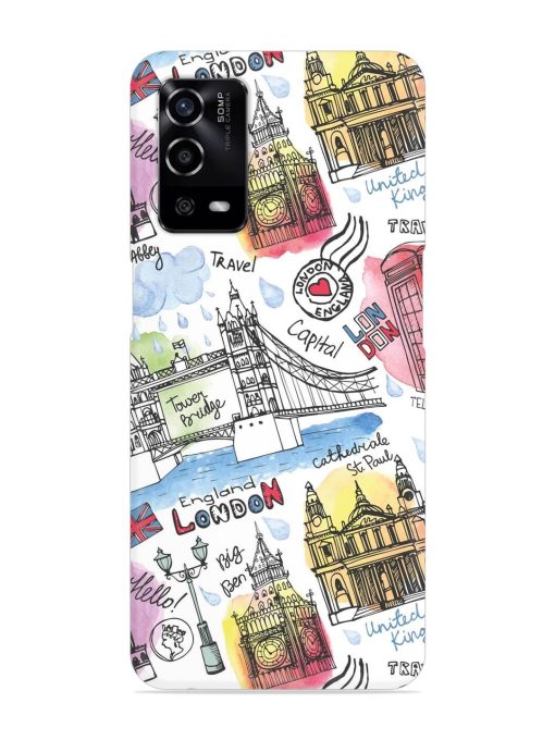 Vector London Landmark Snap Case for Oppo A55 Zapvi