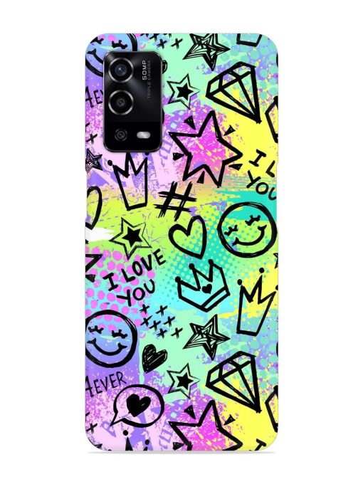 Bright Seamless Pattern Snap Case for Oppo A55 Zapvi