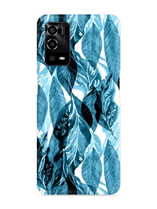 Leaves Pattern Jungle Snap Case for Oppo A55 Zapvi