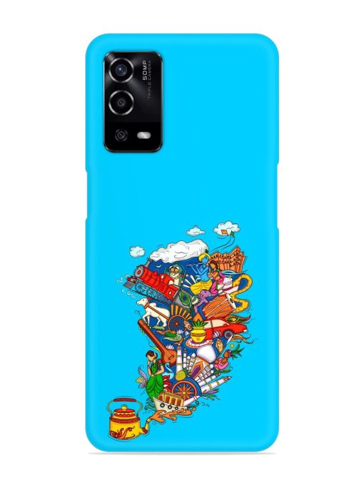 Vector Design Indian Snap Case for Oppo A55 Zapvi