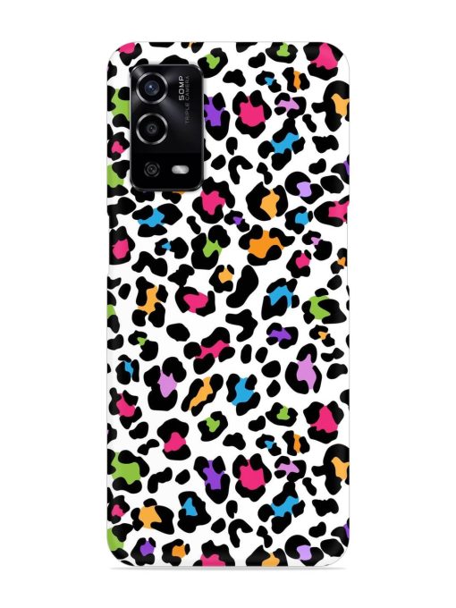 Seamless Leopard Pattern Snap Case for Oppo A55 Zapvi