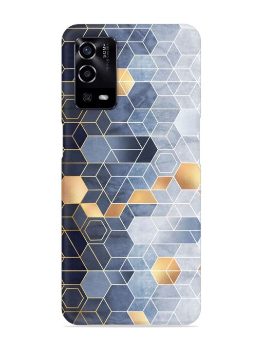 Geometric Abstraction Hexagons Snap Case for Oppo A55