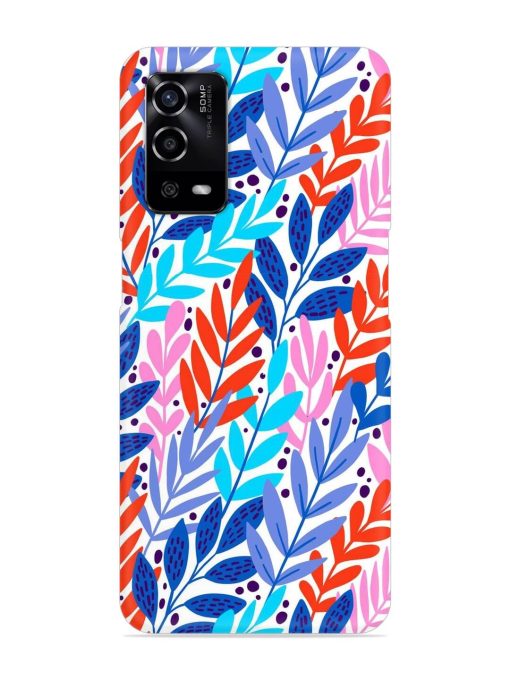 Bright Floral Tropical Snap Case for Oppo A55 Zapvi