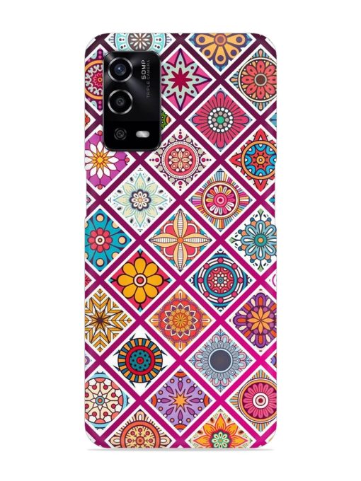 Seamless Tile Pattern Snap Case for Oppo A55 Zapvi