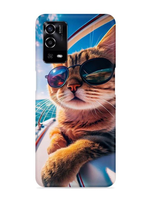 Cat In Style Snap Case for Oppo A55 Zapvi