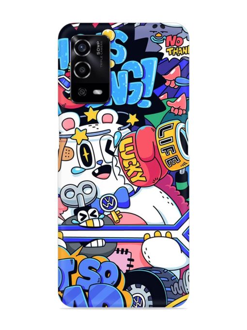 Universal Doodle Snap Case for Oppo A55 Zapvi