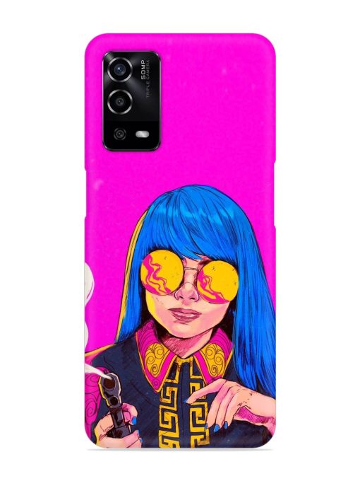 Aesthetic Anime Girl Snap Case for Oppo A55 Zapvi