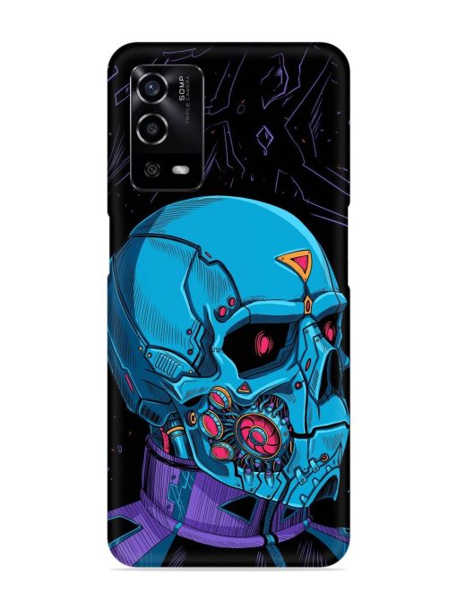 Skull Robo Vector Snap Case for Oppo A55 Zapvi