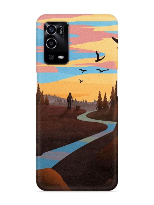 Natural Landscape Art Snap Case for Oppo A55 Zapvi