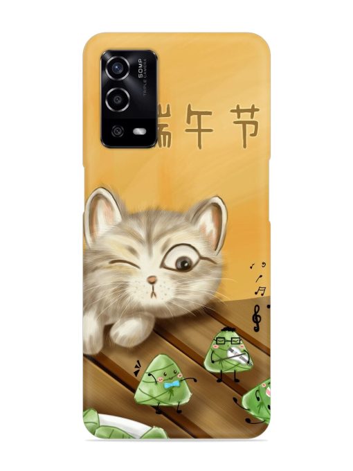 Cat Scorpion Dancing Snap Case for Oppo A55 Zapvi