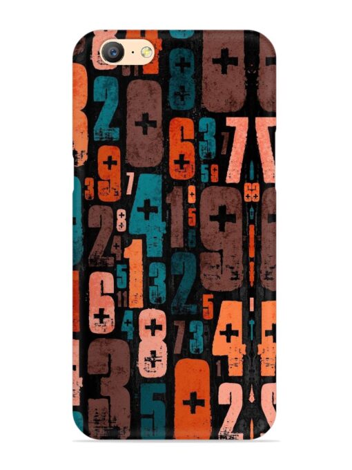 0 To 9 Art Snap Case for Oppo A57 (2016) Zapvi