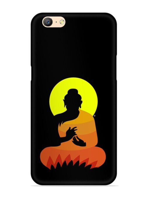 Buddha Art Black Snap Case for Oppo A57 (2016) Zapvi